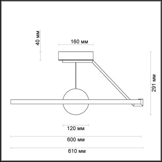 Потолочный светодиодный светильник Odeon Light Lond 4032/40CL, изображение 2