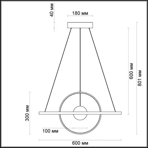 Подвесной светодиодный светильник Odeon Light Lond 4031/40L, изображение 3