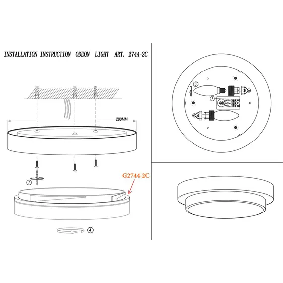 Настенный светильник Odeon Light Holger 2744/2C, изображение 3