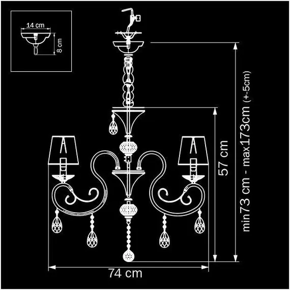 Подвесная люстра Osgona Ricerco 693082, изображение 2