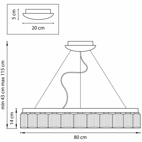 Подвесная светодиодная люстра Lightstar Nibbler 812236, изображение 3