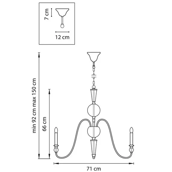 Подвесная люстра Lightstar Ragno 732067, изображение 2