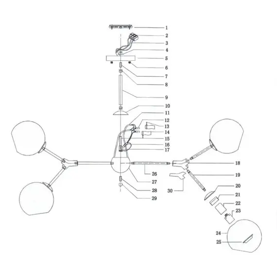 Потолочная люстра Lightstar Beta 785066, изображение 2