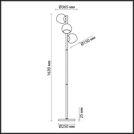 Торшер Lumion Blair 3769/3F, изображение 2