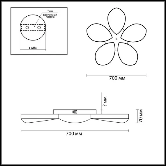 Потолочная светодиодная люстра Lumion Gabriella 3645/60CL, изображение 2