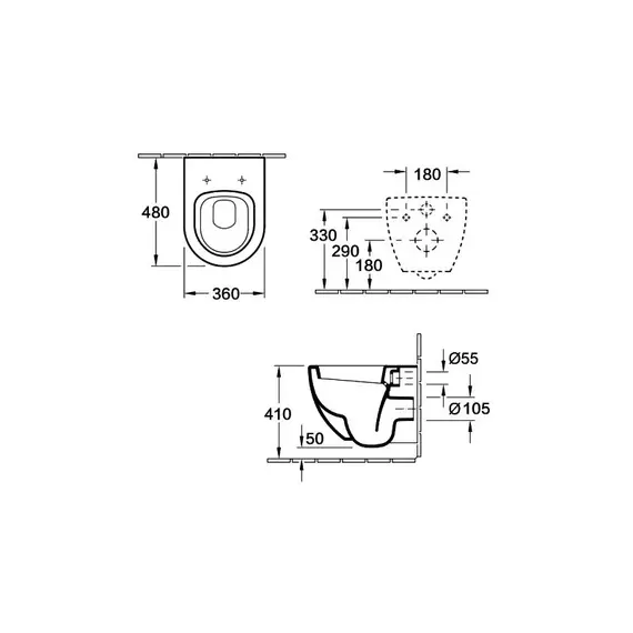 Унитаз подвесной Esbano Azalea белый, изображение 2