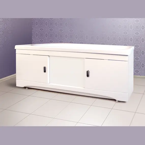 Экран под ванну Alavann МДФ раздвижной 170 см белый