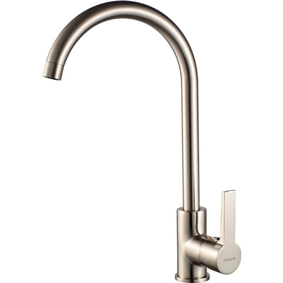 Смеситель для кухни Gerhans R K14084A суперсталь