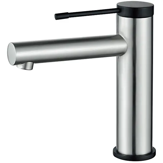 Смеситель для раковины Ledeme H47 L1047A суперсталь/черный