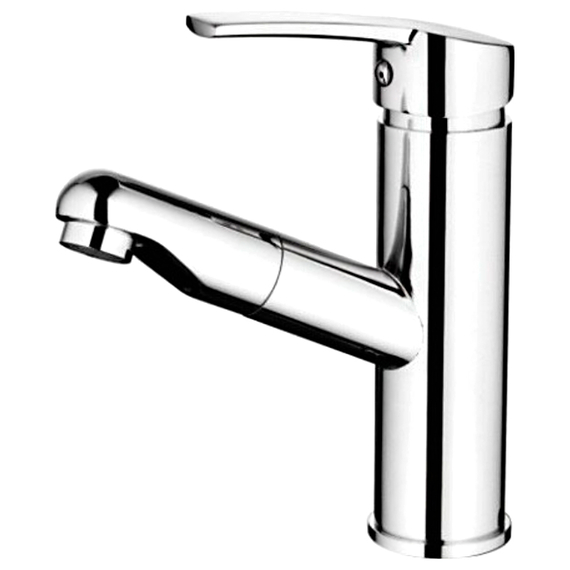 Смеситель для раковины Ledeme H55 L1055-18 с выдвижным изливом хром