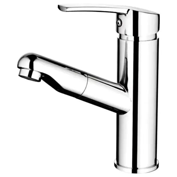 Смеситель для раковины Ledeme H55 L1055-18 с выдвижным изливом хром