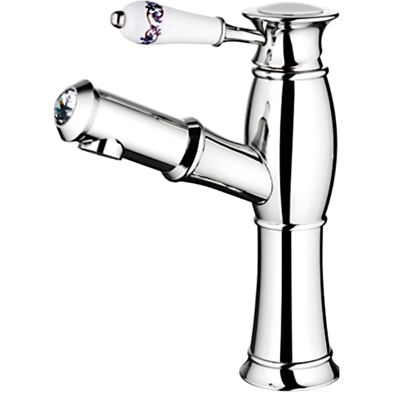 Смеситель для раковины Ledeme H55 L1055-19 с выдвижным изливом хром
