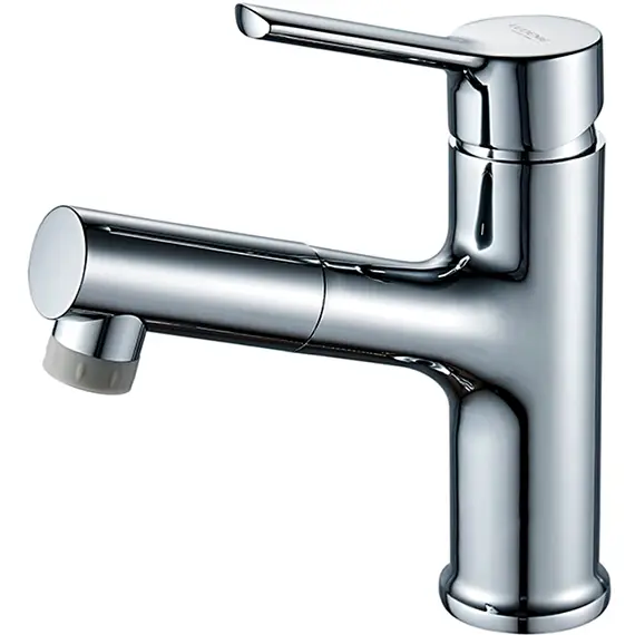 Смеситель для раковины с выдвижной лейкой Ledeme 7 L1055-25 хром
