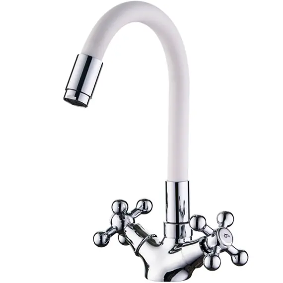 Смеситель для кухни с гибким изливом Ledeme L1319-3 хром