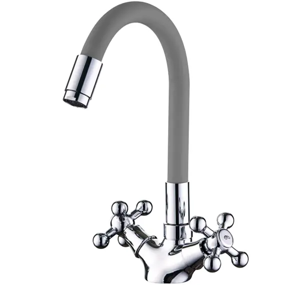 Смеситель для кухни с гибким изливом Ledeme L1319-9 хром