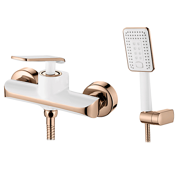 Смеситель для душа Ledeme H74WR L2074WR белый/золото