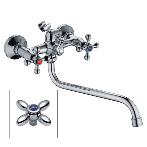 Смеситель для ванны Ledeme H27 L2127 хром