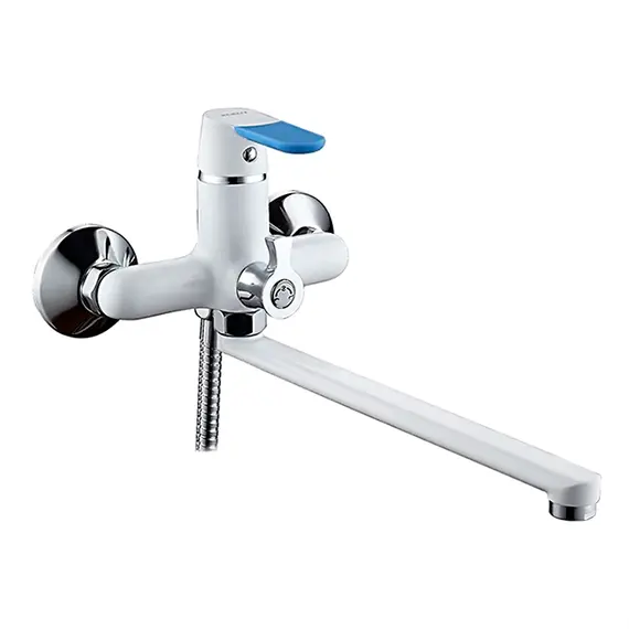 Смеситель для ванны Ledeme H53W L2253W белый/хром