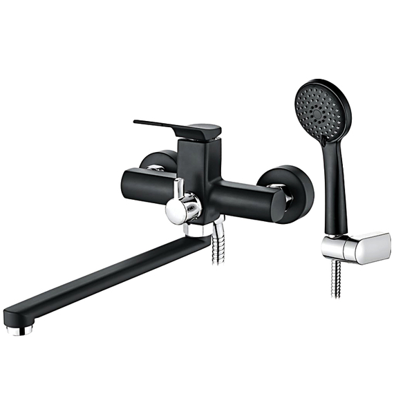 Смеситель для ванны Ledeme H75B L2275B черный/хром