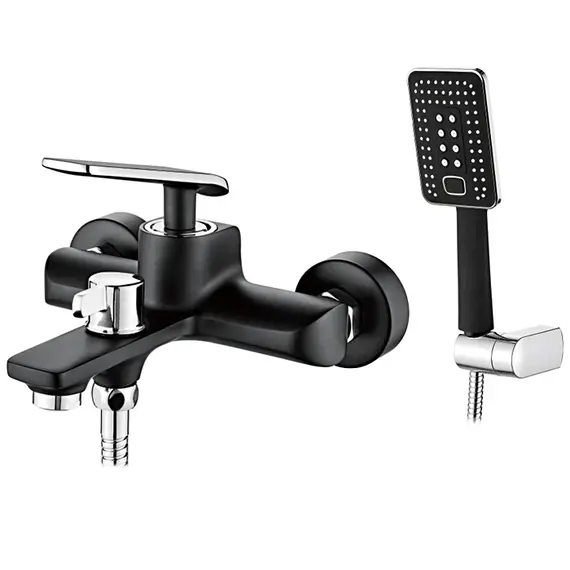 Смеситель для ванны Ledeme H74B L3274B черный/хром