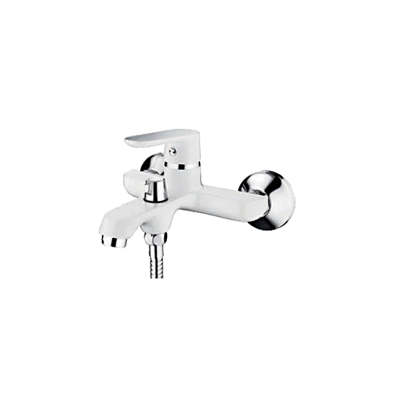 Смеситель для ванны Ledeme H77W L3277W белый/хром