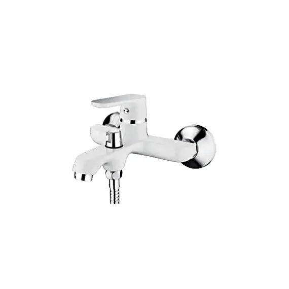 Смеситель для ванны Ledeme H77W L3277W белый/хром