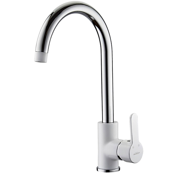 Смеситель для кухни Ledeme H03W L4003W белый/хром