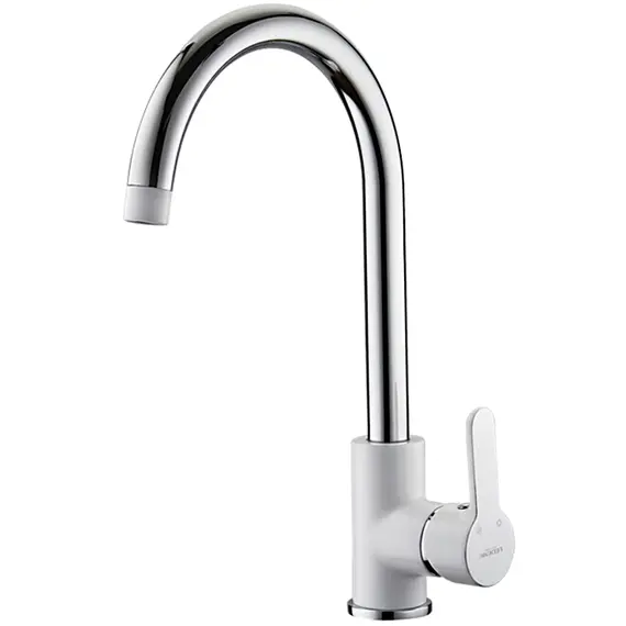 Смеситель для кухни Ledeme H03W L4003W белый/хром