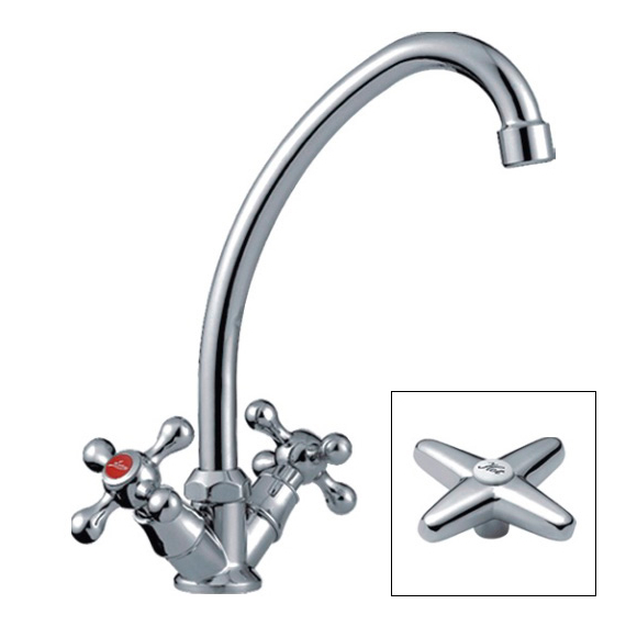 Смеситель для кухни Ledeme H20 L4020 хром