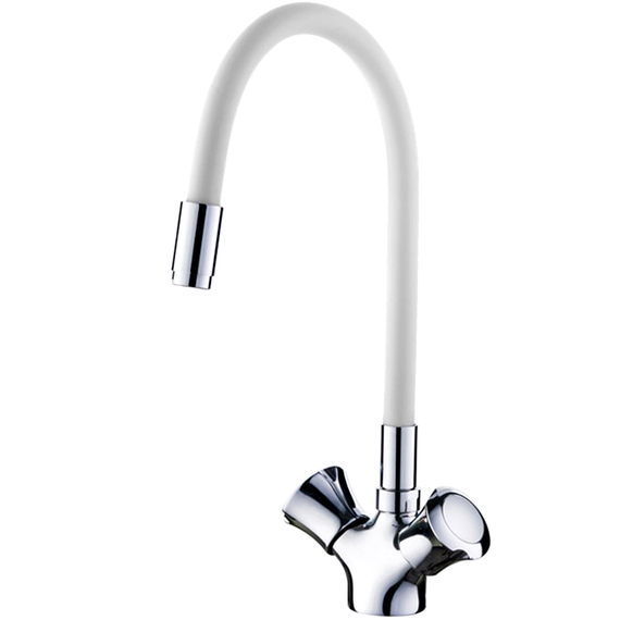 Смеситель для кухни с гибким изливом Ledeme L4022-3 хром