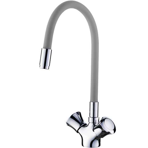 Смеситель для кухни с гибким изливом Ledeme L4022-9 хром