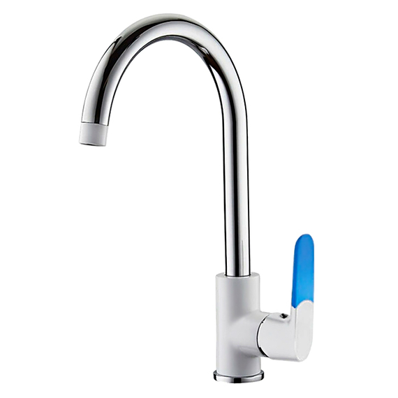 Смеситель для кухни Ledeme H53W L4053W белый/хром