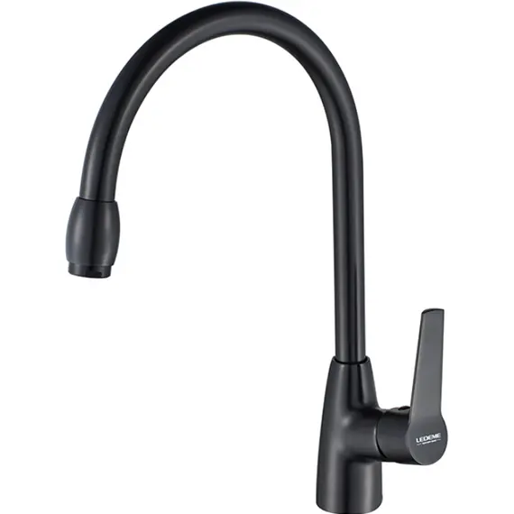 Смеситель для кухни Ledeme R L4069B черный