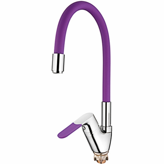 Смеситель для кухни с гибким изливом Ledeme L4153-8 хром