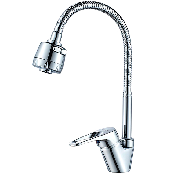 Смеситель для кухни с гибким изливом с душем Ledeme H13 L4313 хром