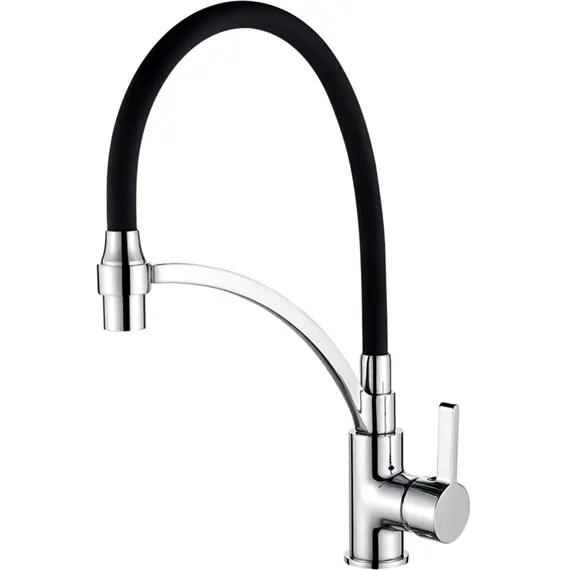Смеситель для кухни с гибким изливом с душем Ledeme L4499-2 хром