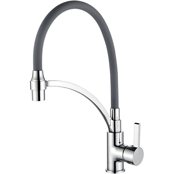 Смеситель для кухни с гибким изливом с душем Ledeme L4499-9 хром
