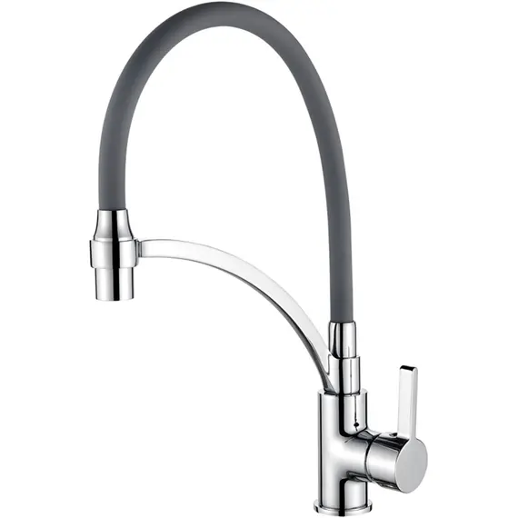 Смеситель для кухни с гибким изливом с душем Ledeme L4499-9 хром