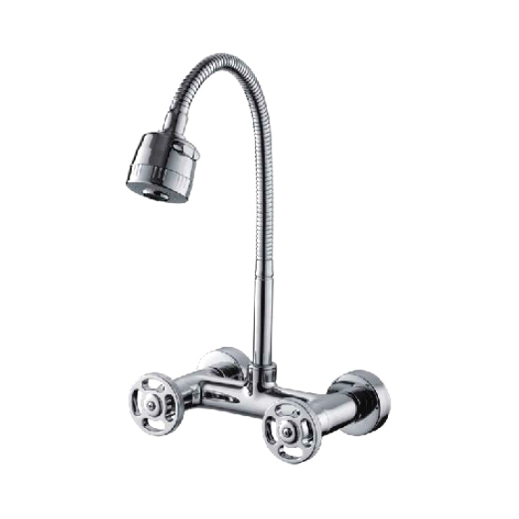Смеситель для кухни с гибким изливом с душем Ledeme H89 L4689-3 хром