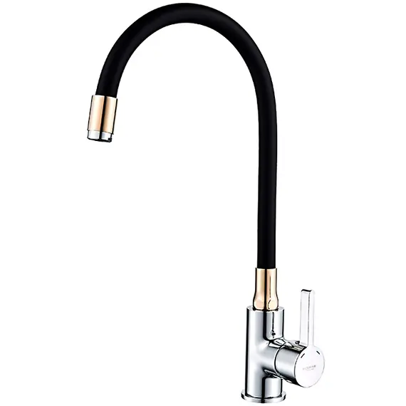 Смеситель для кухни с гибким изливом Ledeme Rainbow L4898-10 хром