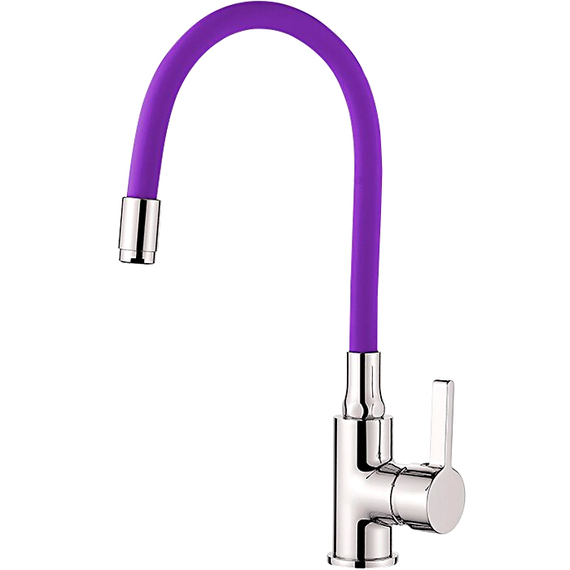 Смеситель для кухни с гибким изливом Ledeme Rainbow L4898-8 хром