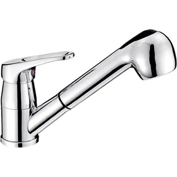 Смеситель для кухни с выдвижной лейкой с душем Ledeme H13 L6013 хром