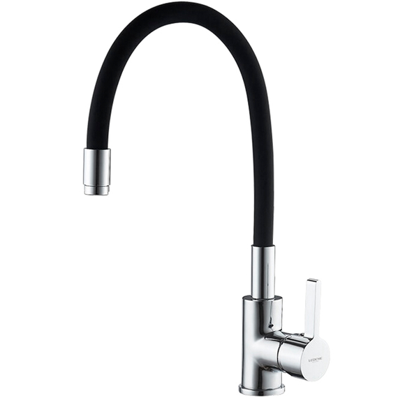 Смеситель для кухни с гибким изливом Ledeme Rainbow L4898-2 хром