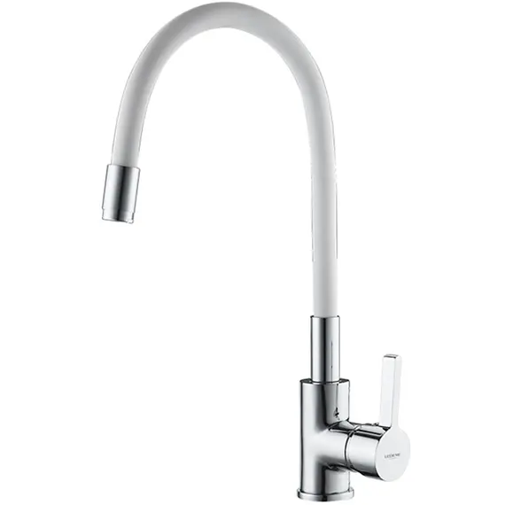 Смеситель для кухни с гибким изливом Ledeme Rainbow L4898-3 хром