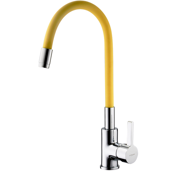 Смеситель для кухни с гибким изливом Ledeme Rainbow L4898-4 хром