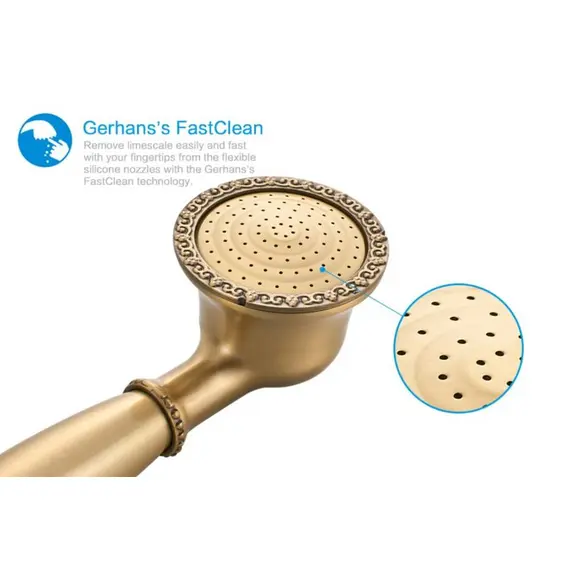 Смеситель для ванны Gerhans K18 K13018 бронзовый, изображение 16