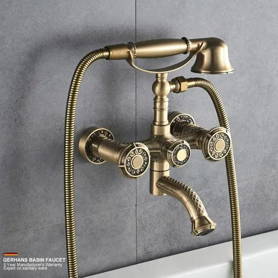 Смеситель для ванны Gerhans K18 K13018 бронзовый, изображение 2