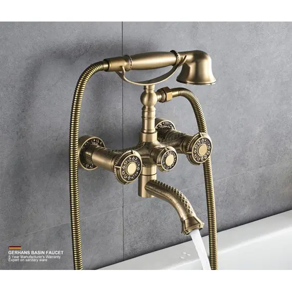 Смеситель для ванны Gerhans K18 K13018 бронзовый, изображение 3