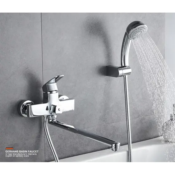 Смеситель для ванны Gerhans Pillar K13106 хром, изображение 2