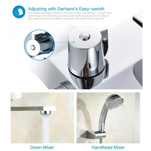 Смеситель для ванны Gerhans K14 K13114 хром, изображение 10